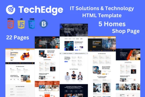 Mua TechEdge - IT Solutions & Technology HTML Template giá rẻ