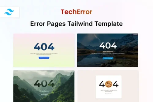 Mua TechError - Error Page HTML Template giá rẻ