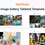 TechFolio – HTML & Tailwind CSS Portfolio Template