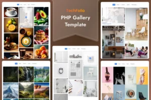 Mua TechFolio - PHP & Tailwind CSS Portfolio Template giá rẻ