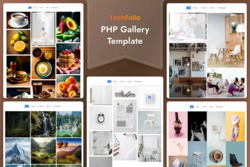 Mua TechFolio - PHP & Tailwind CSS Portfolio Template giá rẻ