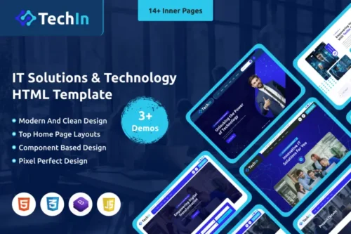 Mua Techin – IT Services and Technology HTML Template giá rẻ