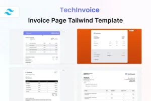 Mua TechInvoice - Invoice Page Tailwind HTML Template giá rẻ