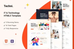 Mua Techni - IT & Technology HTML5 Template giá rẻ