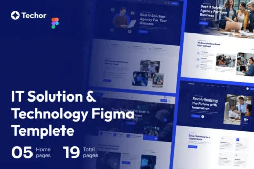 Mua Techor- IT Solution & Technology Figma Templete giá rẻ