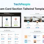 TechPeople – Team Card Tailwind & HTML Template