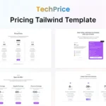 Techprice – Tailwind Pricing Table HTML Template