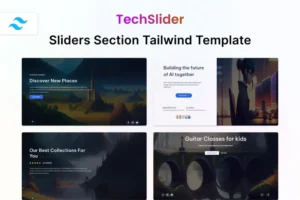 Mua TechSlider - Hero Slider Section Tailwind Template giá rẻ