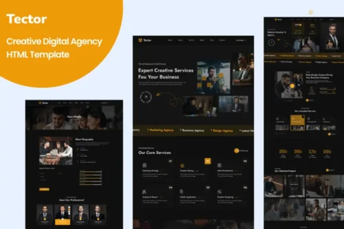 Mua Tector - Creative Digital Agency HTML Template giá rẻ