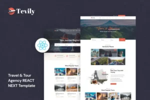 Mua Tevily - Travel & Tour Agency React Next Template giá rẻ