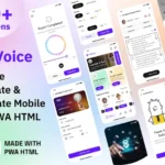 Text to Voice Mobile App HTML Template – We Voice