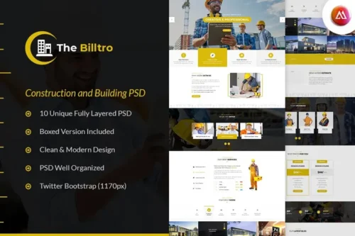Mua The Billtro - Construction HTML Template giá rẻ