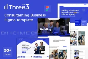 Mua The3 - Business Consulting Figma Template giá rẻ