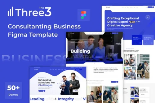 Mua The3 - Business Consulting Figma Template giá rẻ