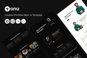 Mua Tonu - Creative Portfolio Next Js Template giá rẻ