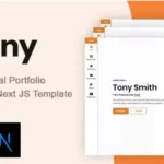 Tony – React NextJs Personal Portfolio Template