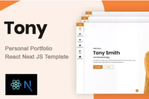 Mua Tony – React NextJs Personal Portfolio Template giá rẻ