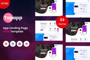 Mua Topapp - App Landing Page Template giá rẻ