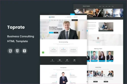 Mua Toprate - Business Consulting HTML Template giá rẻ