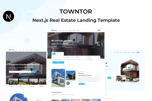 Mua Towntor - Next.js Real Estate Template giá rẻ