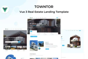 Mua Towntor - Vue Real Estate & Property Template giá rẻ