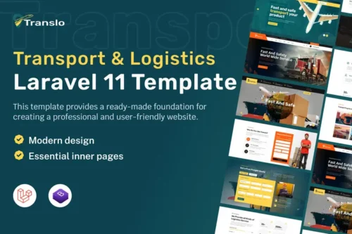Mua Translo Transport and Logistics Laravel Template giá rẻ