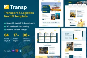 Mua Transp - Transport Courier & Logistics NextJS giá rẻ