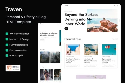 Mua Traven - Personal & Lifestyle Blog HTML Template giá rẻ