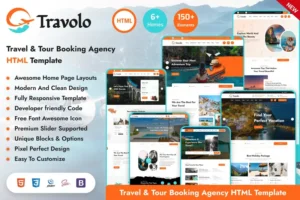 Mua Travolo - Travel Agency Tour Booking HTML Template giá rẻ