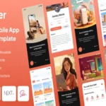 Trekker – Travel Mobile App Next.js Template