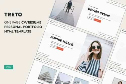 Mua TRETO - Personal Portfolio Template giá rẻ
