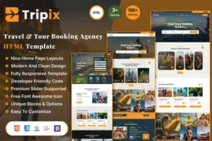 Mua Tripix - Tours & Travels HTML Template giá rẻ