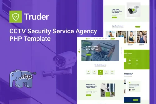 Mua Truder - CCTV Security Service Agency PHP Template giá rẻ