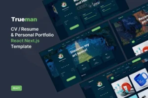 Mua Trueman - Personal Portfolio React Template giá rẻ