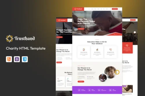 Mua Trusthand - Charity HTML Template giá rẻ