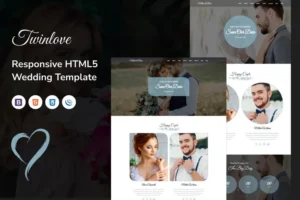 Mua Twain Love - Responsive HTML5 Wedding Template giá rẻ