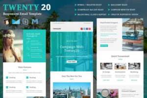 Mua Twenty20 - Multipurpose Responsive Email Template giá rẻ