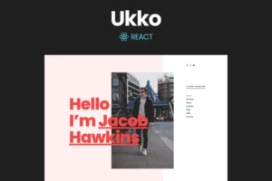 Mua Ukko - React Portfolio Template giá rẻ