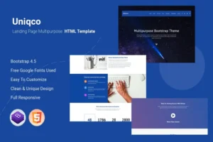 Mua Uniqco - Multipurpose Landing page Template giá rẻ
