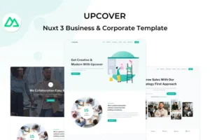 Mua Upcover - Nuxt 3 Business Landing Page Template giá rẻ