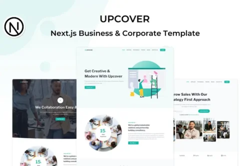 Mua Upcover - React Next.js Business Landing Template giá rẻ