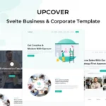 Upcover – Svelte Js Business Landing Page Template