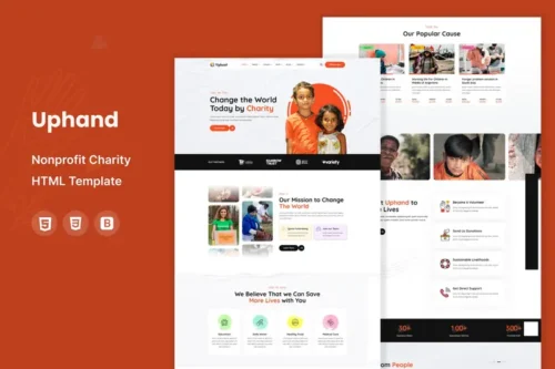 Mua Uphand - Nonprofit Charity HTML Template giá rẻ