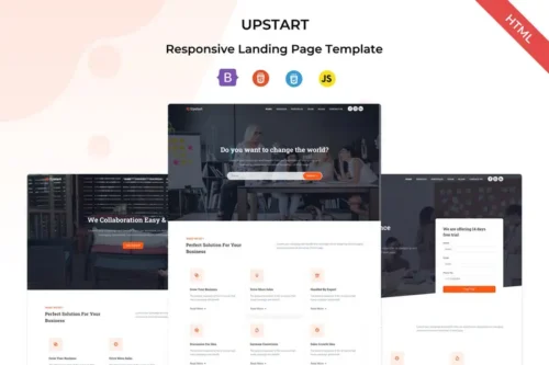 Mua Upstart - Responsive Landing Template giá rẻ