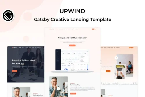 Mua Upwind - Gatsby Creative Landing Page Template giá rẻ