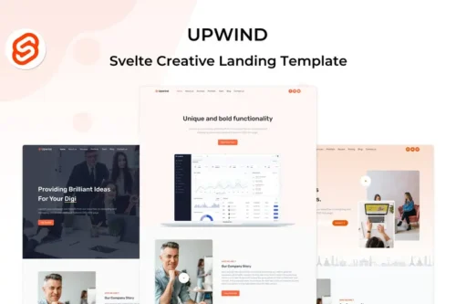 Mua Upwind - Svelte Landing Page Template giá rẻ