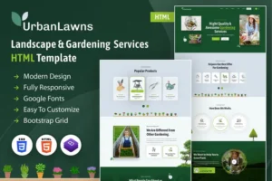 Mua Urban Lawns | Gardening HTML Template giá rẻ