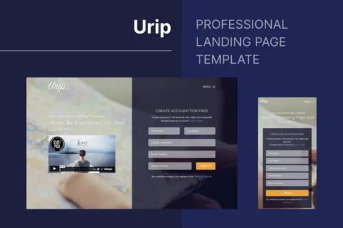 Mua Urip - Professional Landing Page Template giá rẻ