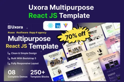 Mua Uxora - Software, SaaS & Startup React JS Template giá rẻ