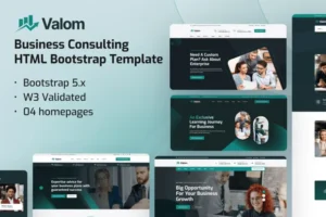 Mua Valom - Business Consultancy HTML Template giá rẻ
